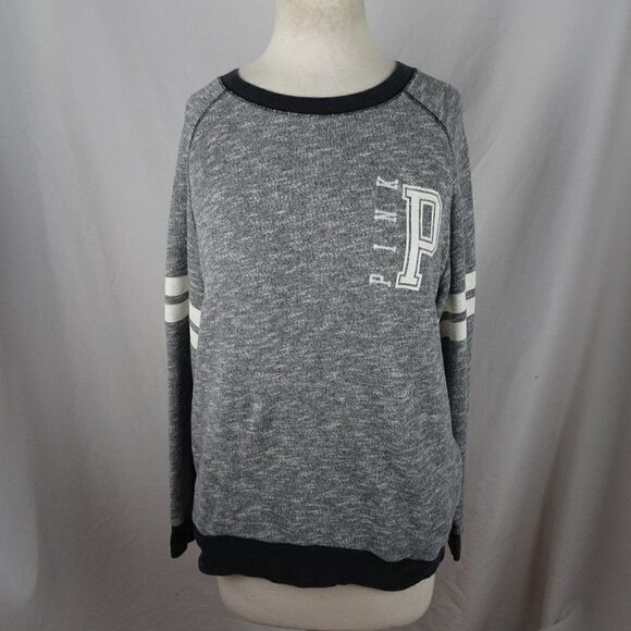 PINK Victoria's Secret Sweaters - Victoria's Secret PINK Grey Sweatshirt with Pockets Size M